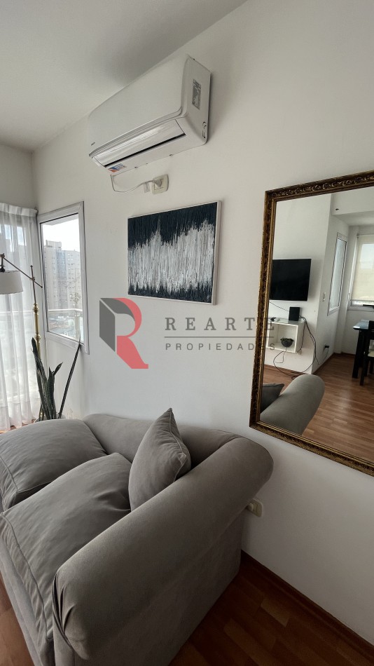 Dos Ambientes en piso alto C/Baulera + Amenities